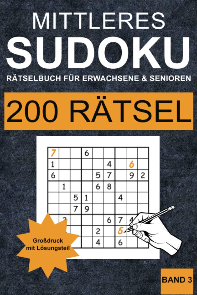 Sudoku Buch Mittel Band 3