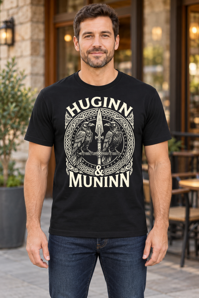 Huginn and Muninn – Norse Ravens T-Shirt