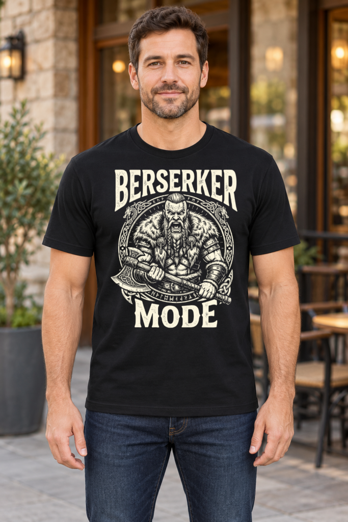 Berserker Mode – Viking Warrior T-Shirt