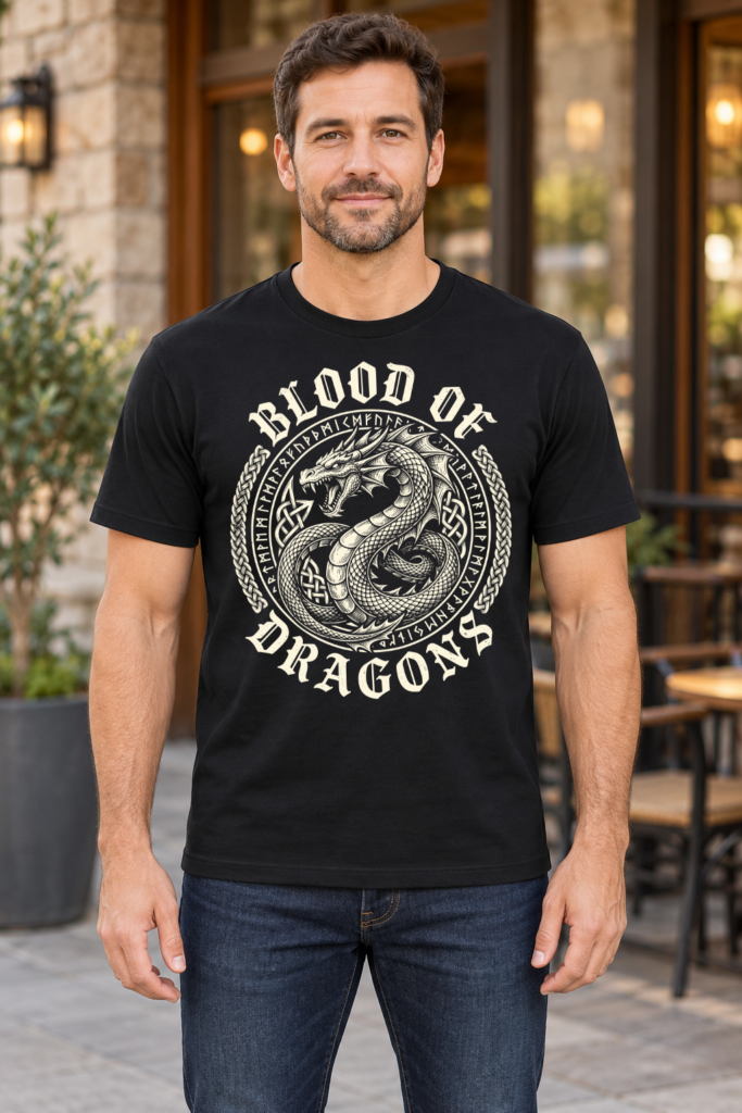 Blood of Dragons – Norse Dragon T-Shirt